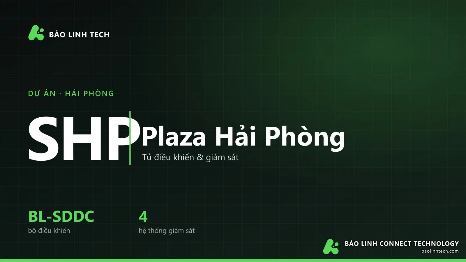 SHP Plaza Hải Phòng — tủ điều khiển BL-SDDC-1000B, giám sát chiller và tháp giải nhiệt